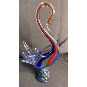 Vintage & Rare Murano Swan X- Large 13.5” & Heavy 2 lbs. 4 oz. New w/ Tag